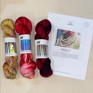Hedgehog Fibers Skinny Singles Shawl Knitting Kit NEW